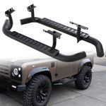 SIDE STEPS RUNNING BOARD ALL BLACK FOR LAND ROVER DEFENDER 90 L316 2003-2016 UK