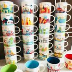 Starbucks Global City Paris London "You Are Here" ceramic coffee mug 14OZ/414ml