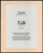 BERLIN SPECIAL SHEET POSTAL CALENDAR 1984 ALFRED BREHM ZOOLOGIST STORK RR!! ub31