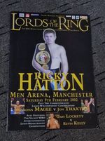 Ricky Hatton vs Mikhail Krivolapov Programme 2002 Manchester