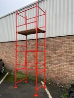 SCAFFOLD TOWERS 4' X 2'6"  DIY   16'6ft WORKING HEIGHT, PPC SAFETY ORANGE TOWERS