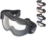Black Granite Motocross Goggles MX Eyewear For Off Road Riding