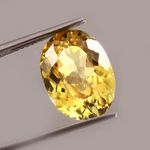 AAA Natural Flawless Ceylon Yellow Sapphire Loose Oval Gemstone Cut 16x12MM