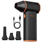 WOLFBOX MF50 Cordless Air Duster 110000RPM Super Power, 3-Speed Mini Blower