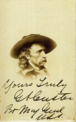 GEN. GEORGE A CUSTER Signed Photograph US Civil War Union General 6"x4" reprint