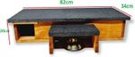Hedgehog House and Feeding Station | Outdoor Shelter Nest Box | Weatherproof