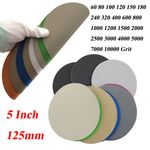 5 Inch 125mm 60-10000 Grit Wet & Dry Sanding Discs Sandpaper Hook and Loop Pads