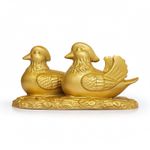 Duck Figurine Gold-Tone Duck Ornament Decorative for Office, Cabinet, Collectors