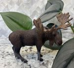 2009 Schleich Wildlife 4.5" Moose Bull Male Figure Toy Resin