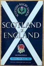1962 SCOTLAND v ENGLAND programme