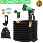 Stretch Hose Flexible Extendable Compact Garden Patio Water Hose Pipe 25FT-150FT
