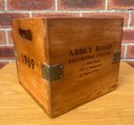 Vintage Style Record Box Storage Beatles 45 RPM 7" Abbey Road Recording Studios