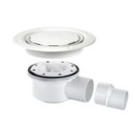 McAlpine TSG52WH 50mmTrapped Gully 2" Horiz Outlet and 2" x 1.5" Reducer