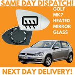For VW Golf MK7 Inc SV 2012-2020 Heated Wing Mirror Glass UK Right Drivers Side