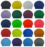 CHEX Latex Plain Adults Swimming Swim Hat Cap Neon Green Orange Yellow 8+ Years