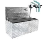 42"X19" Aluminum Pickup Bed Toolbox Lock Hardware Storage For Truck RV Trailer