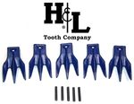 X156TR3 Triple Tiger® Trident® Bucket Teeth + Pins (5 Pack) by H&L Tooth Co. 156