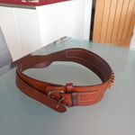 HANDMADE BROWN LEATHER CARTRIDGE BELT 7026 45 S. 30" WAIST.LIBERTY MADE IN USA.