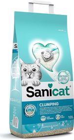 Sanicat Clumping Cat Litter with Marseille Soap Scent Made of Natural Minerals