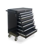  372 US PRO BLACK TOOLS AFFORDABLE STEEL CHEST TOOL BOX ROLLER CABINET 7 DRAWERS