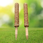 2 X 40cm Coir Moss Pole For Indoor Climbing Coco Plant Extension Totem Support