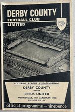 17th January 1968 League Cup Semi Final 1st Leg - Derby County vs Leeds United