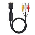 RCA to AV Video Audio TV Scart Cable Lead for PS1 PS2 PS3 Playstation Console