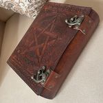 Handmade 600 Pages Leather Journal, Pentagram Embossed journal