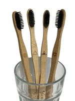 Premium Bamboo Toothbrush Biodegradable Organic BPA Free Soft Charcoal Bristles
