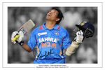 SACHIN TENDULKAR 100TH CENTURY INDIA CRICKET SIGNED AUTOGRAPH PHOTO PRINT