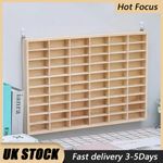 1: 64 wooden toy display cabinet 60 grid hot wheel die-casting car matchbox