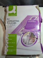 Q-Connect A3 Laminating Pouch 125 Micron (Pack of 100) KF04124