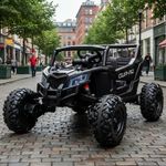 New Kids Ride on Buggy Desert UTV with 24v Battery 4 x Motors and Remote - Black