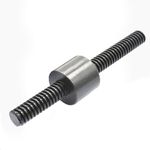 T10-T60 Trapezoidal Left-Hand Threaded Rod Lead Screw Length 1000mm, Steel Nut