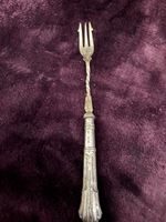 Trident Silver Pickle Fork 7 Inches Long H F Star S EP silver plate 