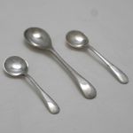 OLD ENGLISH Sheffield Made Silver Service Cutlery Condiment Salt Mustard Spoon