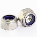 NYLOC NYLOCK NYLON LOCK NUTS M3 M4 M5 M6 M8 M10 M12 A4 MARINE STAINLESS STEEL