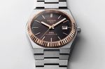 Tissot PRX Powermatic 80 18K  bezel Gold 40mm Brown Dial Men's Watch 