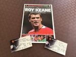 Roy Keane Testimonial Manchester United v Celtic 2006. Poster & 2x Match Tickets