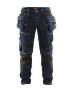 BLAKLADER 1990 STRETCH CRAFTSMAN MULTIPOCKET CORDURA DENIM WORK TROUSERS PANTS