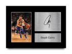 Stephen Curry Signed NBA Warriors Pre Printed Autograph Photo Memorabilia Gift