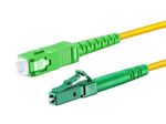 2m Yellow LC/APC to SC/APC 1.6mm Simplex 9/125 Patch Cord Fibre Optical Cable