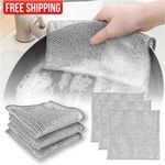 10pcs Wire Dishwashing Cloth Mesh Dishcloth for Kitchen Stove Dishwashing Rags |