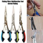 Multifunction Stainless Fishing Pliers - Portable Long Nose Hook Remover