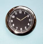 RETRO STYLE 55mm silver bezel CLASSIC CAR DASHBOARD CLOCK fits a 52mm hole