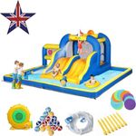 Inflatable Bouncer Bouncy Castle W/450W Blower Slides 470 x 472 x 225cm for Kids