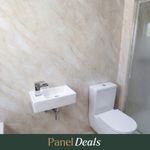 PVC Wall Panel Shower Panel Beige Marble 2400mm x 1000mm x 10mm Gloss 2 Panels