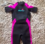 Waihui Children’s Shortie Wetsuit Swim Wetsuit 9-10 Yrs Black/Pink