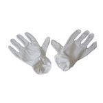 Kaavie High Density 100% Pure White Cotton Gloves (Men's Large - 2 Pairs)