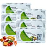 6 Pack Fridge Deodorizer, Refrigerator and Freezer 60 g (Pack of 6), White
